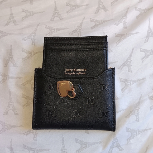 Juicy Couture Black Wallet With Gold Hardware - Picture 2 of 5